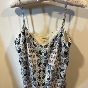 L'AGENCE Floral Blue camisole